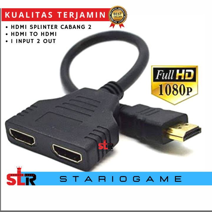 HDMI Spliter Port Output input 1080p Spliter Cabang HDMI