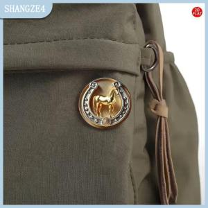 【SHANGZE4】 Vàng Ngựa Trâm Hợp Kim Kẽm Cho Phụ Nữ Người Đàn Ông 2D Phẳng Động Vật Bên Văn Phòng Cung Hoàng Đạo Động Vật Ve Áo Pins Quà Tặng