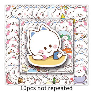 106PCS Waterproof Cute Cartoon Peach Fairy Kids Sticker Children Decorative Creative Small Gift
