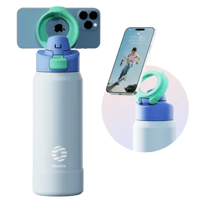 FJbottle Tumbler Tahan Sejuk Magnetic Lid Phone Holder 710/950ml Water Bottle Temperature Retention