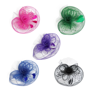 Derby chủ đề fascinator hat với hoa lưới lông kiểu dáng cho trang phục sự kiện và Cocktail bên thu thập dressingup