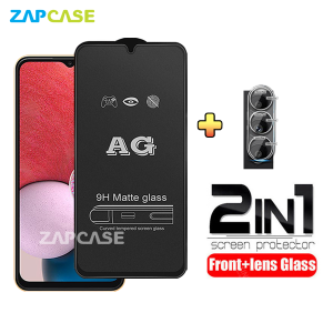 PAKET 2in1 Tempered Glass Anti Glare Samsung A13 4G Free Tempered Glass Camera Lens