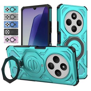 For Xiaomi Redmi 14C 4G 5G Case Shockproof Armor Protect Phone Cover for Redmi14C 14 C Redmy 14C 4G 5G Car Magnetic Holder Funda