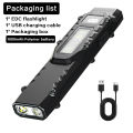 HaixnFire W108 Mini flashlight USB rechargeable 2500 lumens LED super bright torch Outdoor camping lamp Floodlight Emergency light Signal light Camping, fishing, walking. 