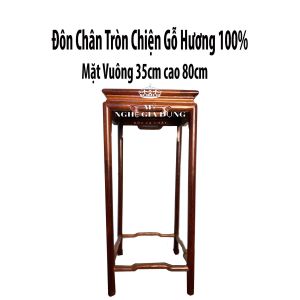 Đôn bày đồĐôn chiện gỗ kê tượng trang trí mặt vuông 35 cao 80 gỗ hương