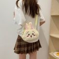 SUHUA Crossbody Bag Anime Chiikawa Bag Cartoon Backpack Plush Hachiware Bag Fashion Cosmetic Bag Kawaii Usagi Shoulder Bag Girls. 