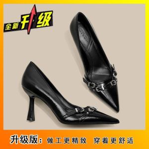 [Free Shipping] Pointed-Toe High Heels For Women New Style Elegant And Sophisticated Solid Color Perfect With Dresses Chic And Refined Thin Heels