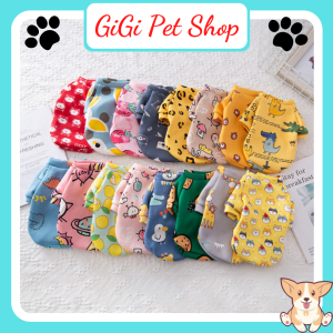 Quần áo thu đông lớp nỉ thú cưng cho chó mèo giữ ấm nhiều họa tiết dễ thương cute giao ngẫu nhiên - Gi Gi Pet Shop