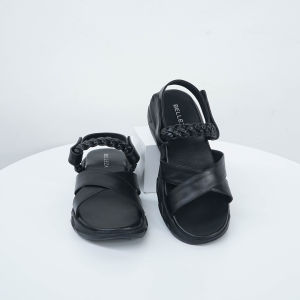 BELLEZA Vanya Sepatu Sandal Wedges Tali Wanita Sendal Slingback Hak Tinggi 4 cm Bahan Premium Model Terbaru Kekinian