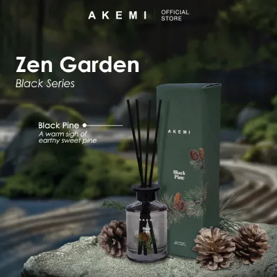 AKEMI Zen Garden Reed Diffuser - Black Series (200ml)