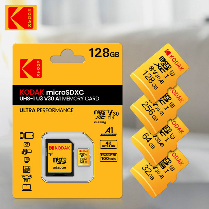 ⚡【COD + Gift】⚡ KODAK MicroSD Card Red Memory Card Class10 32GB 64GB ...