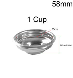 58mm Coffee Filter Basket 1 2 Cup Blind Bowl For Coffee Portafilter