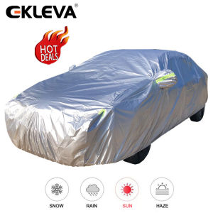 EKLEVA Exterior Car Cover Outdoor Protection Full Car Covers Snow Cover Sunshade Waterproof Dustproof Universal for Hatchback Sedan SUV