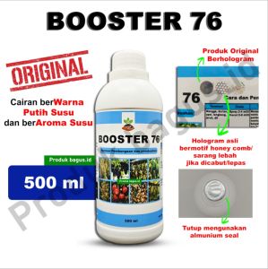 BOOSTER 76 kemasan 500ml pupuk organik penyubur pelebat dan pembesar tanaman buah dan sayur