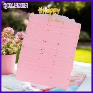 QUANSEN หมวกสุขสันต์วันเกิดแบบสร้างสรรค์หมวกมงกุฎทำมือ25ชิ้นของตกแต่งงานปาร์ตี้อุปกรณ์ประกอบสำหรับตกแต่งเค้กสำหรับเด็กผู้ใหญ่