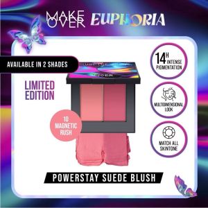 MAKE OVER Powerstay Suede Blush - Cream Blush Blush On Make Over Pigmented Blendable