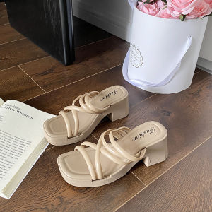 AL Sandals For Women With Heels Korean Elegant Sandals Heels Slippers For Women Fashion