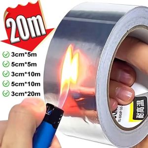 TEN Self-Adhesive Aluminum Foil Tape High-Temperature 30/50mm Greaseproof Tape Leak Proof Tape Countertops Kitchen