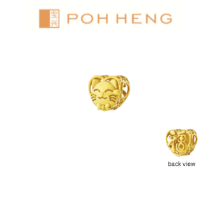 Poh Heng Jewellery 22K Prosperity Cat Charm in Yellow Gold[Price By Weight]