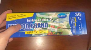 Túi Zipper 3 Size M L XL hiệu EU Food nhựa PE an toàn dùng được cho lò vi sóng 3 kích cỡ XL - 35cm x 28cm x 10 túi L - 31cm x 265cm x 20 túi M - 21cm x 18cm x 30 túi