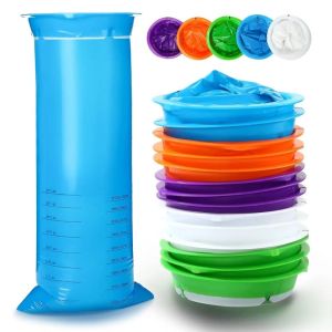 QUA 10Pcs Leak Resistant Nausea Vomit Bag 1000ML Portable Disposable Barf Bags Throw Up Bags Large Capacity Emergency Vomiting Bag Travel