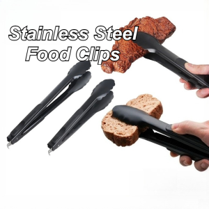 Food Clip Stainless Steel Serving Tong 14 Inch BBQ Salad Cooking Utensils For Kitchen Buffet Party