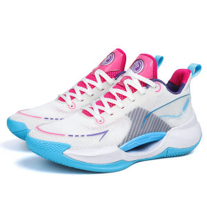 Basketball Shoes with Shoebox Original Quality Non-slip Stylish Sport Sneakers Fluorescent Handsome Practical Sneakers