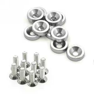 10pcs Pack M6 JDM Style Fender Washers Aluminum Washers And Bolt For Honda Civic Integra Gasket