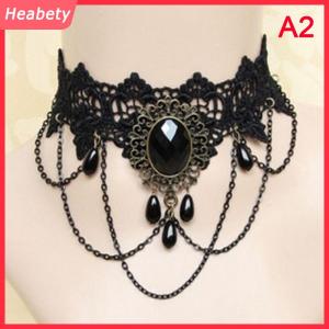 Heabety shiqinbaihuo 1 Chiếc Vòng Cổ Choker Cổ Điển Dây Chuyền Trang Sức Gothic Mặt Dây Chuyền Vòng Cổ Giả