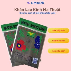 Khăn lau kính chuyên dụng siêu thấm hút gấp 5 lần khăn lao kiếng ma thuật không để lại vết nước bóng mờ khăn lau kính thủy tinh sạch bong-CMARK