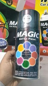 Pilok Pilox Cat Magic Medium Grey Abu Abu Glossy 126 300cc Cat Semprot Serbaguna Magic Spray Paint