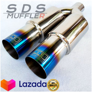KNALPOT MOBIL RACING HKS CABANG BLUE FIRE SEDAN SUARA FULL BASS GAHAR UNIVESAL MOBIL FULL STAINLESS