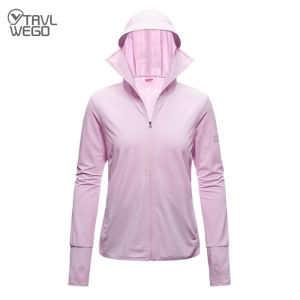 TRVLWEGO Dài tay Áo trùm đầu Mùa hè Phụ nữ Chống nắng Chống tia cực tím Nhanh khô Quần áo Nam Áo khoác có mũ trùm đầu Áo khoác mỏng đi biển2026