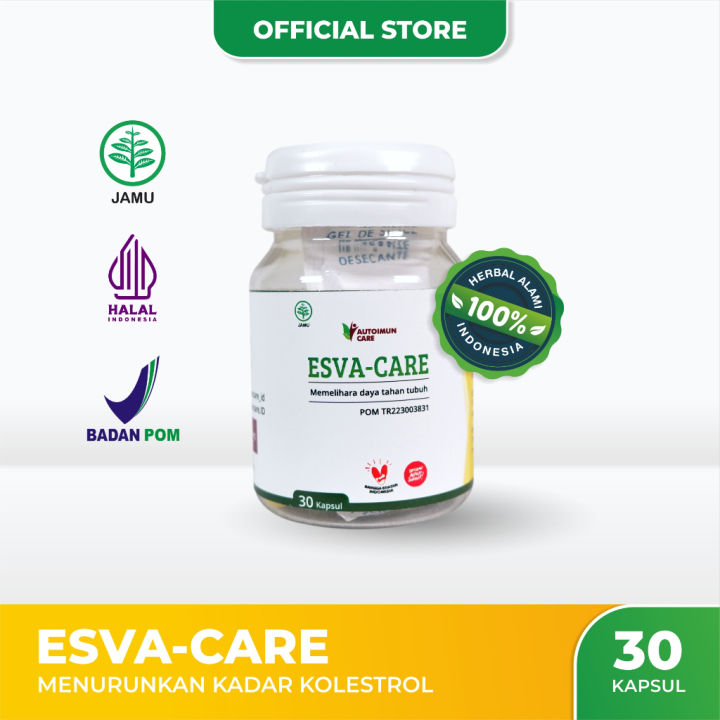 Esva Care Obat Herbal Kolesterol Tinggi Gangguan Jantung Koroner BPOM Autoimuncare