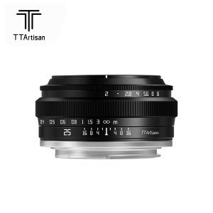 TTArtisan 25มม. F2 APS-C คู่มือเลนส์สำหรับ Sony สำคัญ A6000 A6400 XT30ฟูจิ XT4 XA5 Nikon Zfc Z30 Z50 Olympus Panasonic M43 Leica L Mount กล้องไร้กระจก