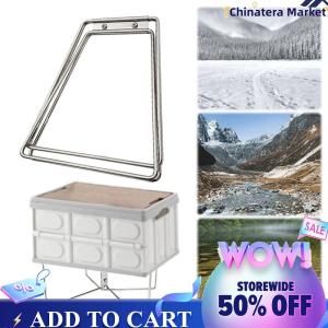 【Chinatera】Aluminum Alloy Box Stand Portable Organizer Box Folding Stand Outdoor Storage Boxes Shelves for Outdoor Picnic Fishing