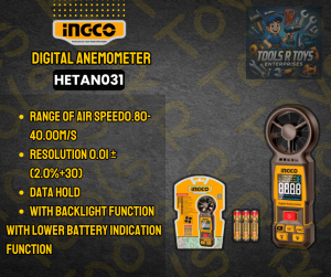 INGCO DIGITAL ANEMOMETER | HETAN031 | TOOLS R TOYS | ING-POWERTOOLS