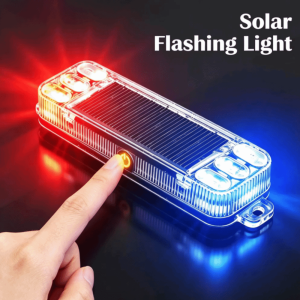 FEELINGS Solar Powered Solar Warning Light Wireless Plastic Anti Collision Safety Light Safety LED Strobe Warning Light For Motorcycle
