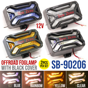 Sub Zero Car Foglamp Offroad Foglight with BLACK grill SB-90206 2pcs/set Rectangle