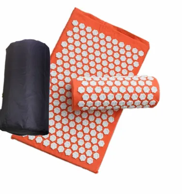 Massager (appro.67*42cm)Cushion Shakti Mat Acupressure Relieve Back Body Pain Spike Mat Acupuncture Massage Mat with Pillow