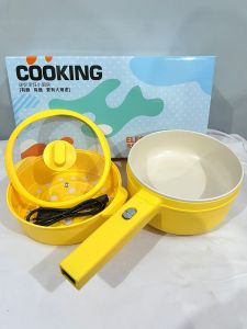 PANCI LISTRIK KERAMIK 1.5 L / ALAT MASAK /PANCI MULTIFUNGSI ALA JEPANG / PANCI ELEKTRIK GORENG ATAU REBUS SHENAR