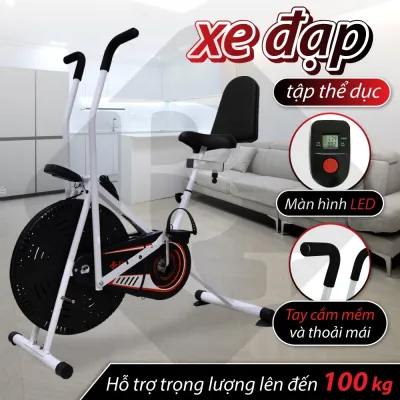 BG - Xe đạp tập thể dục tại chỗ 8702 PLUS có tay cảm ứng và tựa lưng siêu việt New