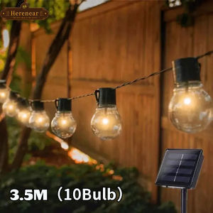 Solar Fairy String Light Wedding Bulb Lamp Outdoor Waterproof for Party Garden Patio Light