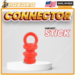 Nasara PE Traffic Safety Cone Ring With Holder Hook Safety Road Pole Stick Cone Post Chain Connector / 路维塑料扣环链条
