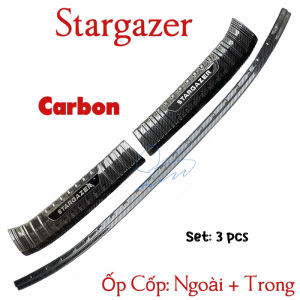 Ốp Chống trầy Cốp Trong Ngoài CACBON xe Stargazer 2022 - 2025 Vân Carbon cao cấp