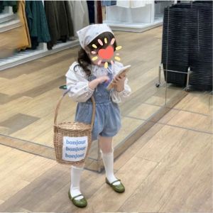 (LOLI-JKT) BS- 546 SETELAN ANAK 2N1 JUMPSUIT JEANS BALON SIZE 100-140