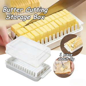 Butter Cutting Box Transparent Bread Butter Cheese Fresh-keeping Box Refrigerator Food Storage Box