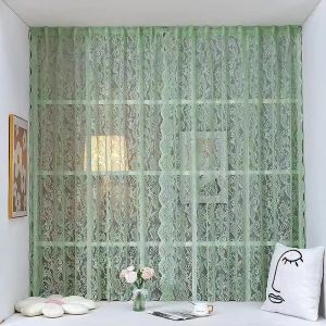 Tulip Home Furnishings Store Sheer Lace Door Curtain No Drill Self Adhesive French Style For Doorway Kitchen Window Decor