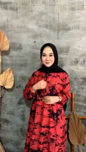 Gamis Susun 3 Twill Busui Friendly