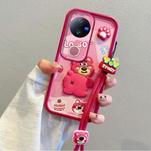 ปลอกอ่อน VIVOV50 VIVO V50 5G น่ารัก Colour Graffiti เคสโทรศัพท์รูปการ์ตูน3มิติพร้อมตุ๊กตาสายคล้องป้องกันเลนส์ฝาครอบหลังซิลิโคน2025